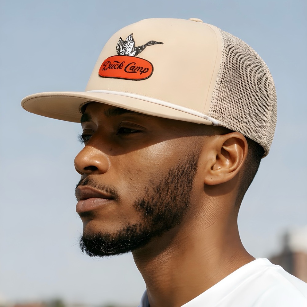 Duck Camp Men’s Beige Retro Trucker Hat Sz OS